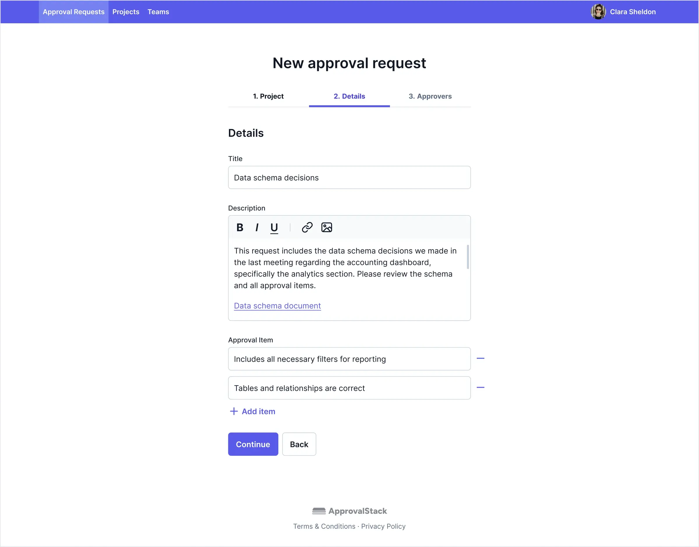 OMO services search page