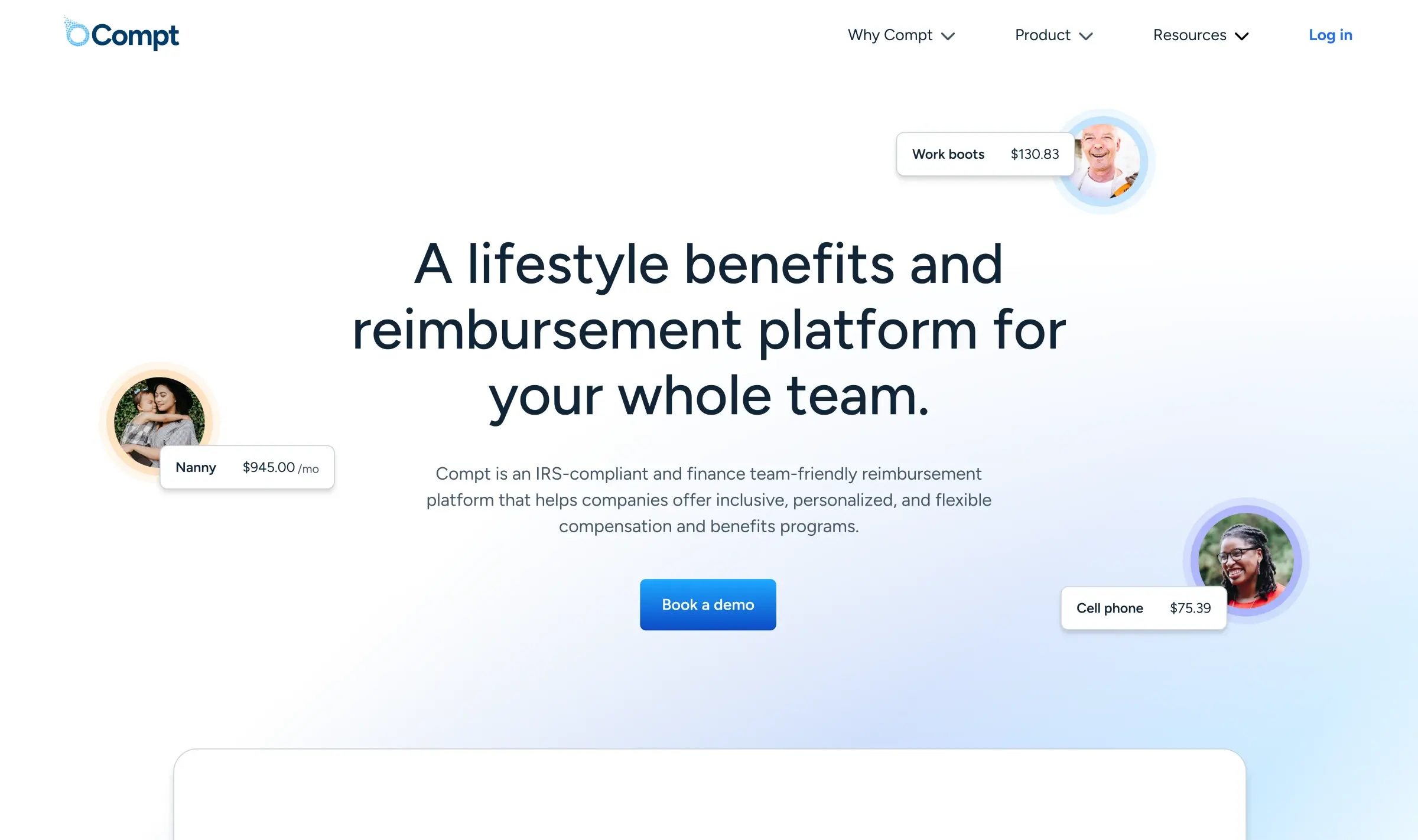 Compt benefits category section
